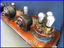 Vintage 1924 Old Atwater Kent Antique Breadboard Radio Good Tubes & Has Tags