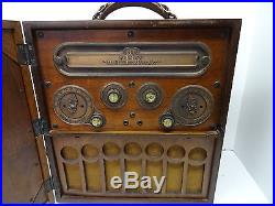 Vintage 1925 Rca Radiola 26 Early Tube Portable Radio With Base
