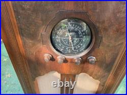 VINTAGE 1930S ART-DECO ZENITH CONSOLE TUBE RADIO 5S151? Restored Working