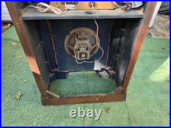 VINTAGE 1930S ART-DECO ZENITH CONSOLE TUBE RADIO 5S151? Restored Working