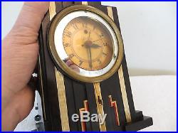 VINTAGE 1930s ANTIQUE TELECHRON BEAUTIFUL BAKELITE OLD ELECTRIC ART DECO CLOCK