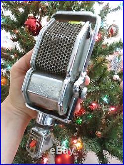 VINTAGE 1930s ART DECO OLD CHROME AMPERITE ANTIQUE WORKING RIBBON MICROPHONE