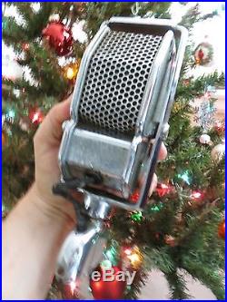 VINTAGE 1930s ART DECO OLD CHROME AMPERITE ANTIQUE WORKING RIBBON MICROPHONE