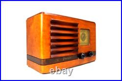 VINTAGE 1930s EMERSON OLD NEAR MINT ANTIQUE INGRAHAM ART DECO CURLY MAPLE RADIO