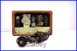 VINTAGE 1930s EMERSON OLD NEAR MINT ANTIQUE INGRAHAM ART DECO CURLY MAPLE RADIO