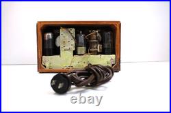 VINTAGE 1930s EMERSON OLD NEAR MINT ANTIQUE INGRAHAM ART DECO CURLY MAPLE RADIO