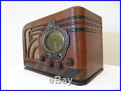 VINTAGE 1930s MAJESTIC ESCUTCHEON 2 MAGNIFIER DIALS ANTIQUE ART DECO OLD RADIO