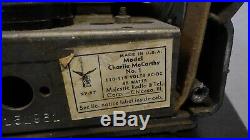 VINTAGE 1930s MAJESTIC OLD CHARLIE McCARTHY ANTIQUE TUBE RADIO Needs cord