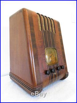 VINTAGE 1930s OLD EMERSON ART DECO ANTIQUE INGRAHAM RADIO & OUTSTANDING CABINET