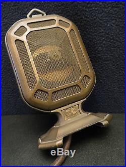 VINTAGE 1930s OLD RCA VICTOR NIPPER DOG LOGO DOUBLE BUTTON RADIO MICROPHONE
