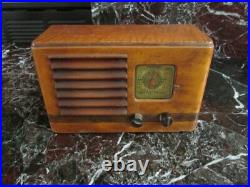 VINTAGE 1930s OLD RESTORED WORKING CJ 207 EMERSON INGRAHAM CABINET TUBE RADIO