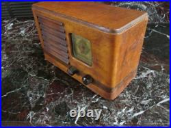 VINTAGE 1930s OLD RESTORED WORKING CJ 207 EMERSON INGRAHAM CABINET TUBE RADIO