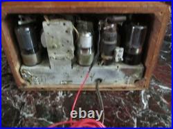 VINTAGE 1930s OLD RESTORED WORKING CJ 207 EMERSON INGRAHAM CABINET TUBE RADIO