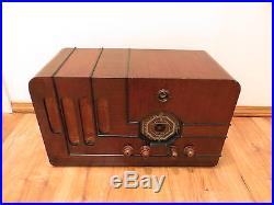 VINTAGE 1930s OLD STROMBERG CARLSON ANTIQUE MUSEUM QUALITY OCTAGON DIAL RADIO