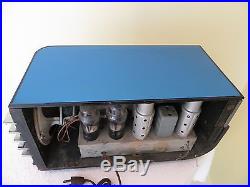 VINTAGE 1930s OLD WALTER TEAGUE COBALT BLUE MIRROR SPARTON ART DECO TUBE RADIO