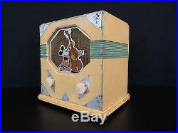 VINTAGE 1930s OLD WALT DISNEY EMERSON RARE MICKEY MOUSE GREEN AND IVORY RADIO