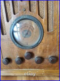VINTAGE 1933 Victor RCA Model 128 Tube Tombstone Radio