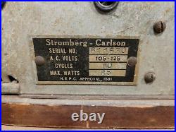 VINTAGE 1935 Stromberg Carlson Model 61H'Triple Range' Tube Radio Working