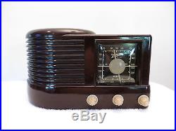 Vintage 1940 Old Zenith Art Deco, Working Great, Antique Bakelite Tube Radio
