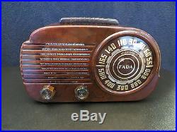 VINTAGE 1940s ART DECO FADA MID CENTURY ANTIQUE OLD SWIRLED CATALIN COLORS RADIO