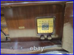 VINTAGE 1940s Brunswick Wood Tabletop TUBE RADIO Tested Works! Very Rare