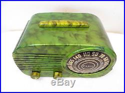 VINTAGE 1940s FADA ART DECO MID CENTURY BAKELITE RADIO CATALIN COLOR RESTORATION
