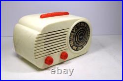 VINTAGE 1940s FADA POLYSTYRENE BAKELITE 2 COLOR MID CENTURY EAMES ERA RADIO