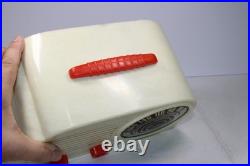 VINTAGE 1940s FADA POLYSTYRENE BAKELITE 2 COLOR MID CENTURY EAMES ERA RADIO