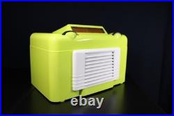 VINTAGE 1940s FROG EYE RADIO ART DECO MID CENTURY MODERN RADIO RESTORED, PLAYS