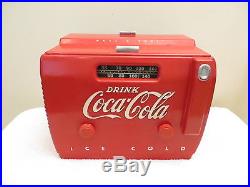 VINTAGE 1940s GEM MINT DRINK COCA COLA COOLER OLD BAKELITE SODA MACHINE RADIO