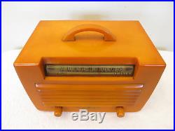VINTAGE 1940s NEAR MINT GENERAL ELECTRIC MID CENTURY OLD CATALIN BAKELITE RADIO