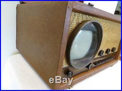 VINTAGE 1940s OLD HALLICRAFTERS MID CENTURY 7 INCH SCREEN ANTIQUE TELEVISION
