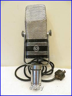 VINTAGE 1940s OLD RCA 44 ART DECO MID CENTURY RADIO STUDIO RIBBON MICROPHONE