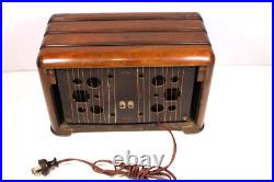 VINTAGE 1940s VER NICE OLD ANTIQUE ART DECO ZENITH TOASTER STYLE WOOD RADIO VINTAGE 1940s VER NICE OLD ANTIQUE ART DECO ZENITH TOASTER STYLE WOOD RADIO