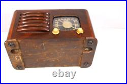 VINTAGE 1940s VER NICE OLD ANTIQUE ART DECO ZENITH TOASTER STYLE WOOD RADIO VINTAGE 1940s VER NICE OLD ANTIQUE ART DECO ZENITH TOASTER STYLE WOOD RADIO