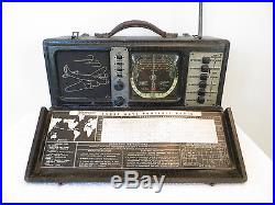 VINTAGE 1941 WORLD WAR 2 ZENITH OLD ANTIQUE ARMY BOMBER TRANSOCEANIC RADIO