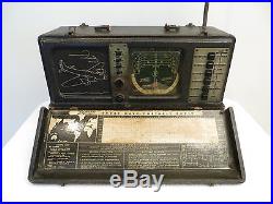 VINTAGE 1941 WORLD WAR 2 ZENITH OLD SHORTWAVE BOMBER TRANSOCEANIC RADIO