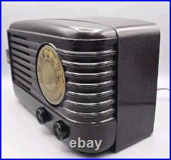 VINTAGE 1948 Emerson 5-Tube AM Radio Model 594A (Brown) Working