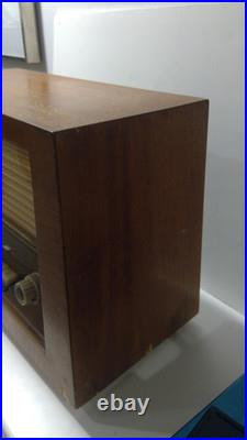 VINTAGE 1950S RCA VICTOR BROADCAST RECEIVER Tube RADIO MODEL 67QR53W WORKING