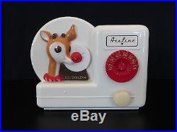 VINTAGE 1950 AIRLINE RUDOLPH THE RED NOSE REINDEER OLD ANTIQUE TUBE RADIO
