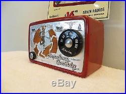 VINTAGE 1950 OLD ARVIN HOPALONG CASSIDY MID CENTURY COWBOY RADIO WESTERN THEME