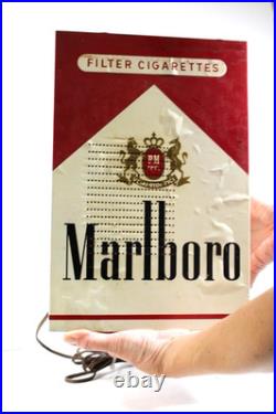 VINTAGE 1950s ANTIQUE ICONIC 13.5 INCHES TALL OLD MARLBORO CIGARETTE TUBE RADIO