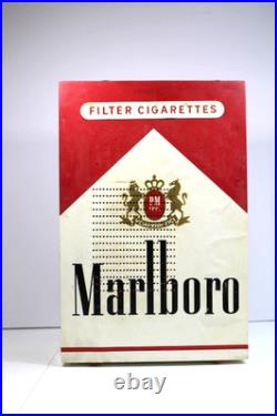 VINTAGE 1950s ANTIQUE ICONIC 13.5 INCHES TALL OLD MARLBORO CIGARETTE TUBE RADIO