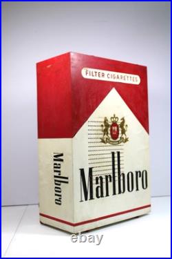 VINTAGE 1950s ANTIQUE ICONIC 13.5 INCHES TALL OLD MARLBORO CIGARETTE TUBE RADIO