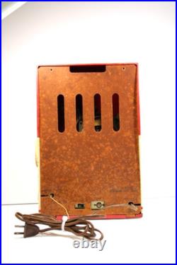 VINTAGE 1950s ANTIQUE ICONIC 13.5 INCHES TALL OLD MARLBORO CIGARETTE TUBE RADIO