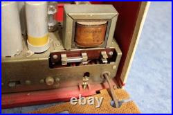 VINTAGE 1950s ANTIQUE ICONIC 13.5 INCHES TALL OLD MARLBORO CIGARETTE TUBE RADIO