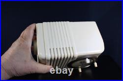 VINTAGE 1950s DEWALD MIDGET ART DECO MID CENTURY OLD ANTIQUE CLOCK RADIO VINTAGE 1950s DEWALD MIDGET ART DECO MID CENTURY OLD ANTIQUE CLOCK RADIO