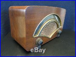 VINTAGE 1950s OLD ANTIQUE CHARLES EAMES ZENITH BRASS DIAL WORKING AM FM RADIO