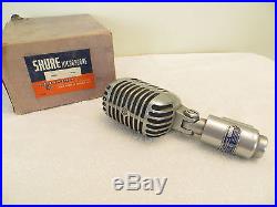 VINTAGE 1950s OLD ANTIQUE SHURE ELVIS SHOCK MOUNTED MICROPHONE & MULTI IMPEDANCE