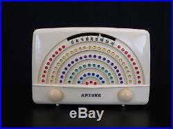 VINTAGE 1950s OLD ARTONE RAINBOW FACADE MID CENTURY ANTIQUE RADIO